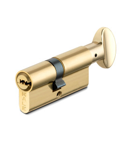 Цилиндровый механизм с вертушкой 164 SM/62 (26+10+26) mm латунь 5 кл.