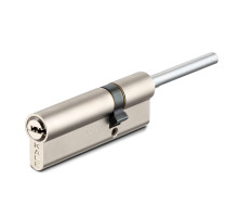 Цилиндровый механизм под вертушку (дл.шток) 164 SX/76 (40+10+26) mm никель 5 кл.