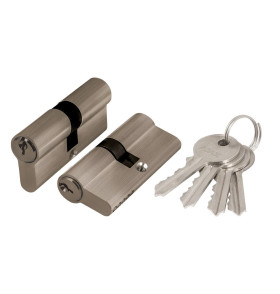 Цилиндровый механизм (AX100/60) AX1000Key60 (25+10+25)/HD AB бронза 4Key