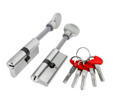 Цилиндровый механизм (D-PRO507/85) D-PRO5007Tang85(50+10+25) CP хром 5Key со штоком