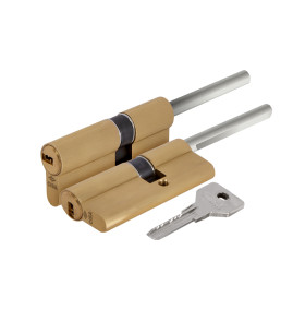 Цилиндровый механизм под вертушку (дл. шток) Cisa ASIX OE307-81.00 (65 мм/30+10+25), ЛАТУНЬ