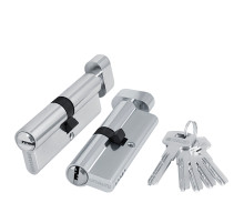 Цилиндровый механизм (200 ZM/120) 2000ZMKnob120(55+10+55) CP хром 5Key с вертушкой