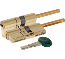 Цилиндровый механизм под вертушку (дл. шток) C31P513101LC5 (82 мм/46+10+26), ЛАТУНЬ (PVD)