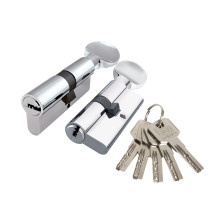 Цилиндровый механизм Z3002Knob90(40+10+40) с вертушкой CP хром