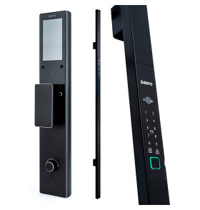 Электронный замок Sanyo D501 Tuya DM70 с WiFi, ручка скоба 1800 мм, черный