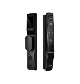 Замок врезной электронный Hogo V05 с распознаванием лица, черный