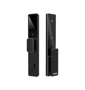 Замок врезной электронный Hogo V07 с распознаванием лица, черный