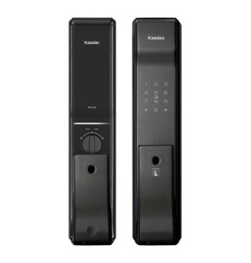 Замок врезной электронный Kaadas K9-5W с отпечатком пальца, со встроенным модулем WIFI, черный
