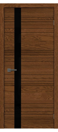 Сити 1 стекло черное Орех 2 | Орех 2, 2000*600