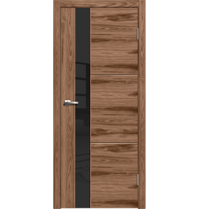 Лестер 2 Американский орех,стекло черное Американский орех