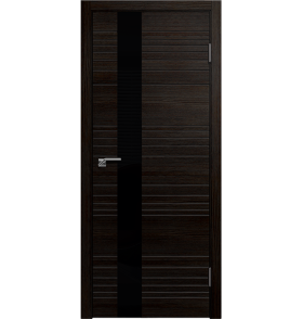 Новелла 1 Венге,стекло черное Венге