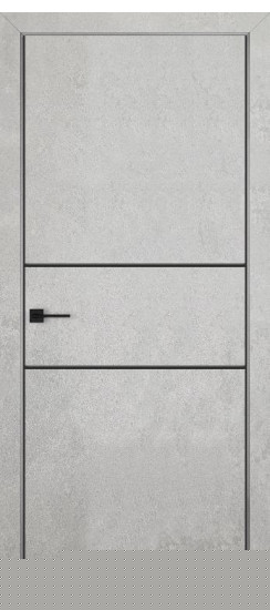 Лайн-3 AL кромка с 2-х сторон Бетон светлый | Бетон светлый, 2000*800