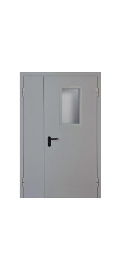 Двупольная остекленная ДМО-02 Металл | Металл