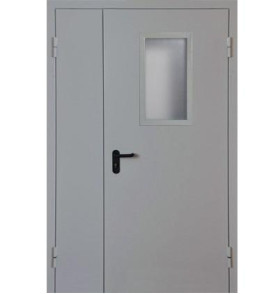 Двупольная остекленная ДМО-02 Металл