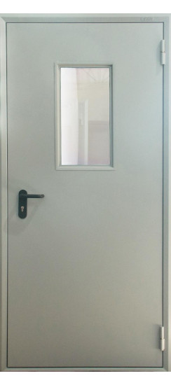 Противопожарная остекленная 60 минут ДПМО-60-01 Металл | Металл