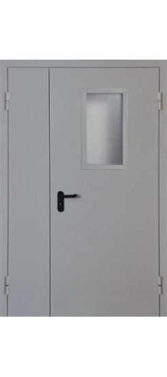 Противопожарная остекленная 60 минут ДПМО-60-02 Металл | Металл