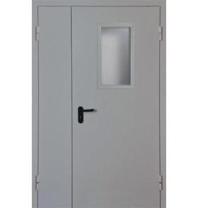 Противопожарная остекленная 60 минут ДПМО-60-02 Металл