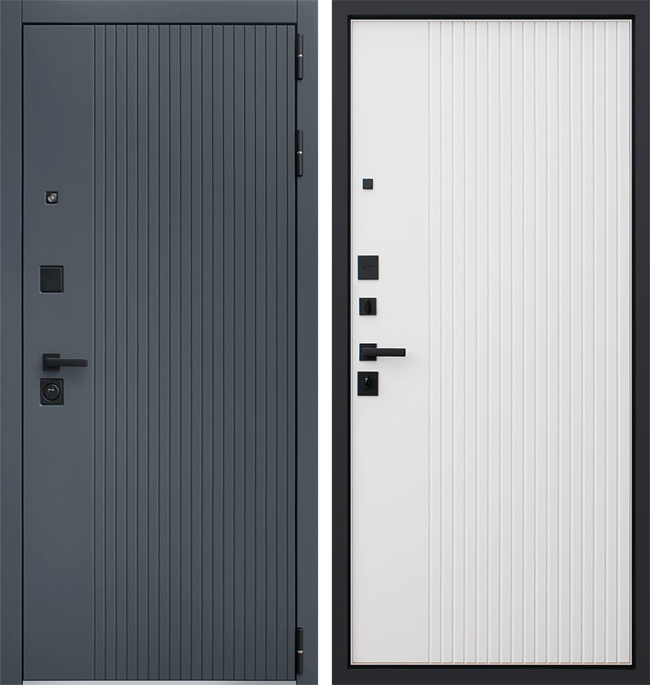 Стальная дверь "Вертикаль" | Порошковое покрытие 