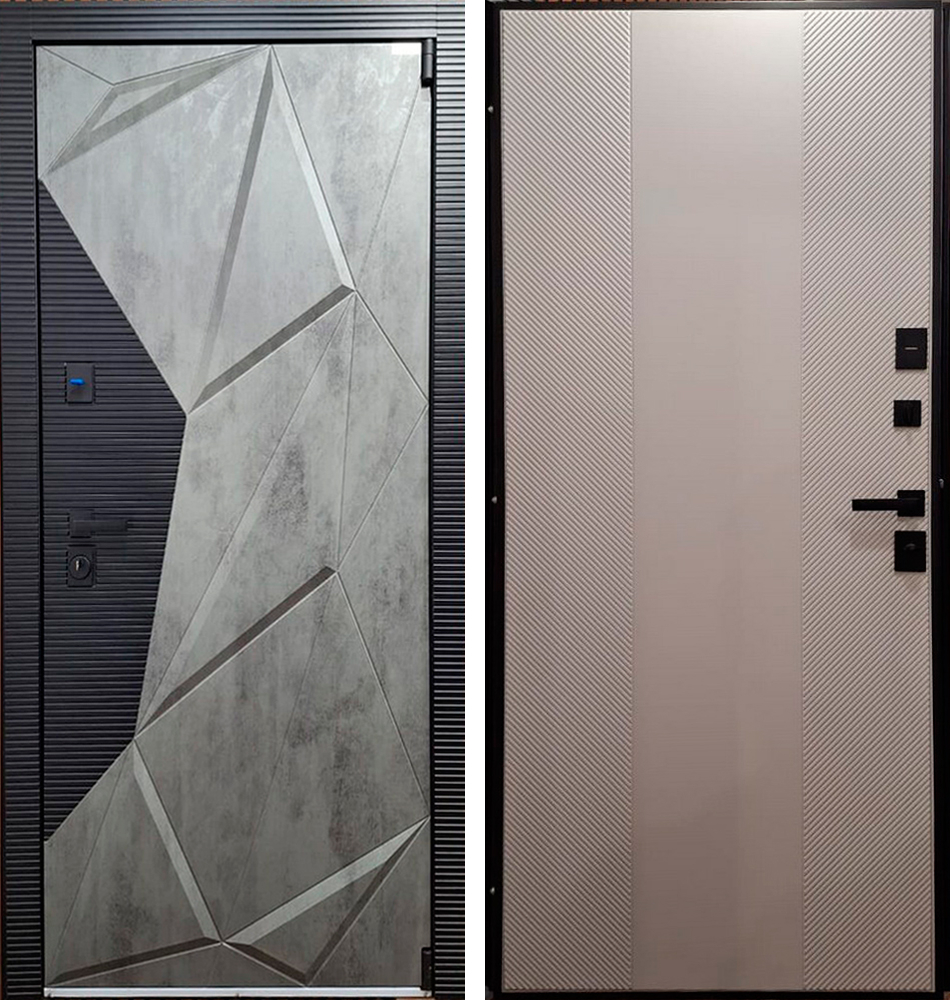 Стальная дверь "Лабрадорит" 3Д. Заказная модель. | Порошковое покрытие 