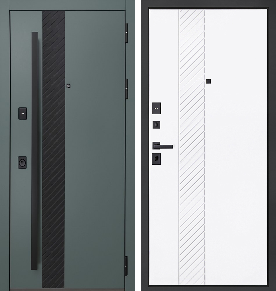 Стальная дверь "Омега". Заказная модель. | Порошковое покрытие 