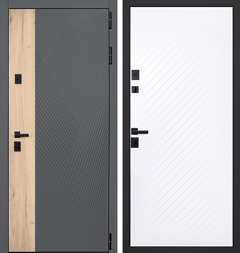 Стальная дверь "Бастион"  (адаптивная замковая часть). Заказная | Порошковое покрытие 