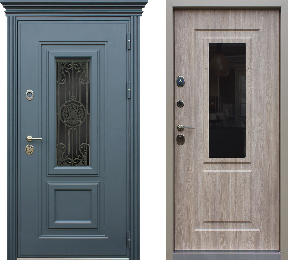 Стальная дверь "Сапфир". Заказная модель.