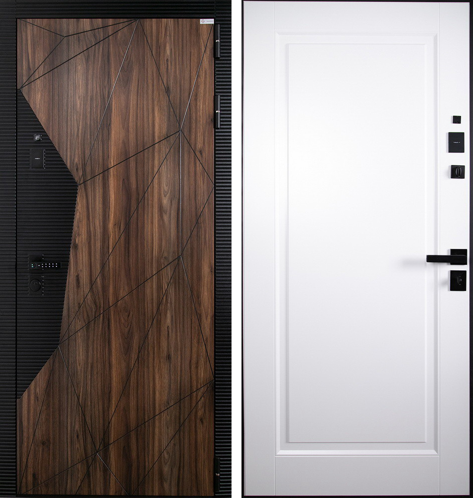 Стальная дверь "Берилл" (умная дверная ручка). Заказная модель.