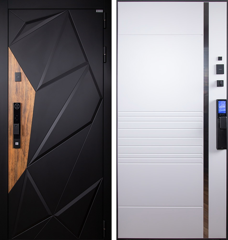 Стальная дверь "Шерл" 3Д (биометрический замок). Заказная модель.