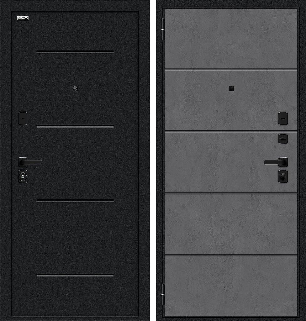 Граффити-1 Инсайд/SBlack, цвет: Букле черное/Slate Art