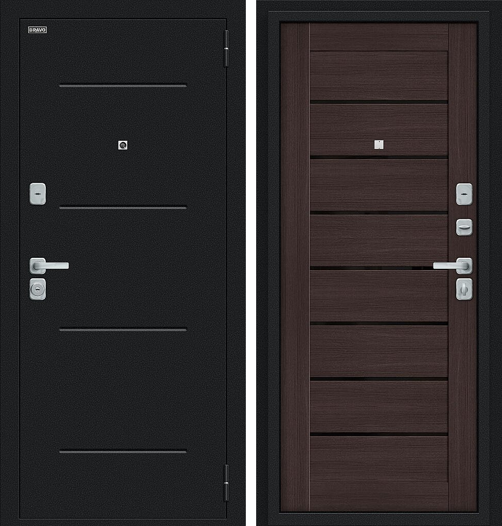 Техно/BChrome, цвет: Букле черное/Wenge Melinga, размер : 