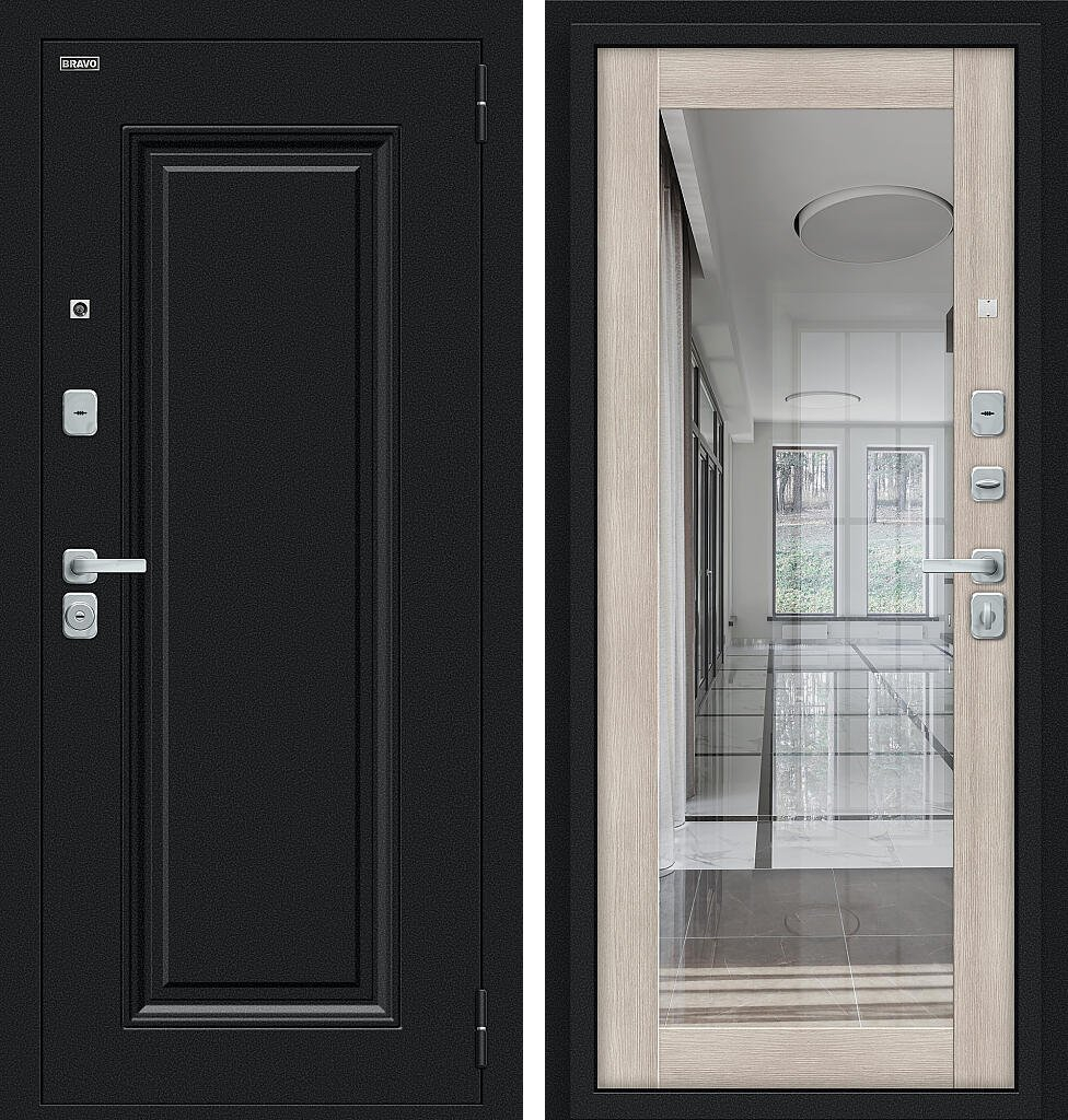 Флэш МФ/BChrome, цвет: Букле черное/Cappuccino Melinga, размер : 